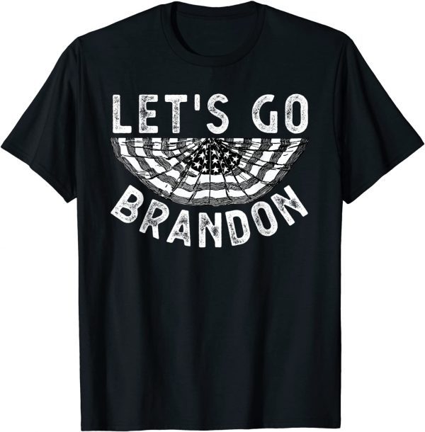 Vintage Let's Go Brandon Chant Us Flag 2021 Shirt