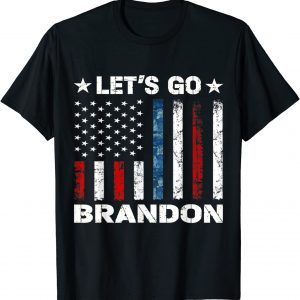 Vintage Let's Go Brandon FJB US Flag Limited Shirt