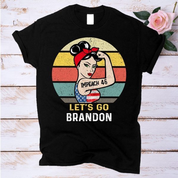 Vintage Let's Go Brandon Impeach 46 Biden Classic Shirt