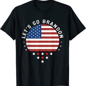 Vintage Lets Go Brandon Let's Go Brandon American Flag 2021 Shirt