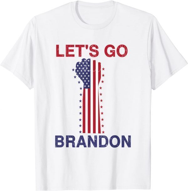 Vintage Let's Go Brandon Lets Go Brandon US Flag 2021 Shirt