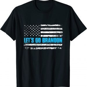 Vintage Let's Go Brandon Us Flag Joe Biden Chant Classic Shirt