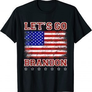 Vintage Old American Flag Let's Go Brandon Impeach Unisex Shirt