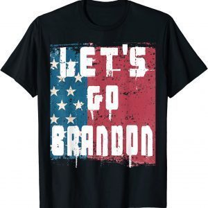 Vintage US Flag Let's Go Brandon Conservative Anti Liberal Classic T-Shirt