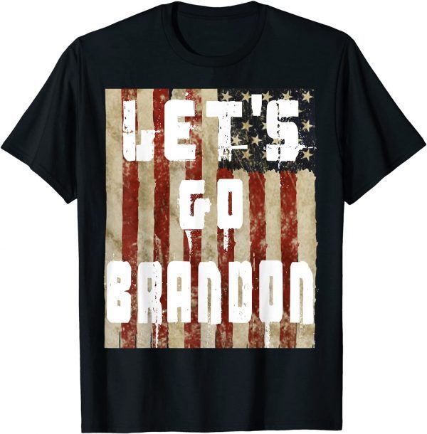 Vintage US Flag Let's Go Brandon 2021 Shirt