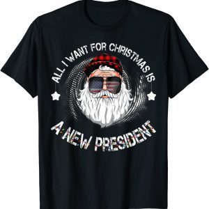 All I Want For Christmas Is A New President Gingerbread Man 2022 T-Shirt