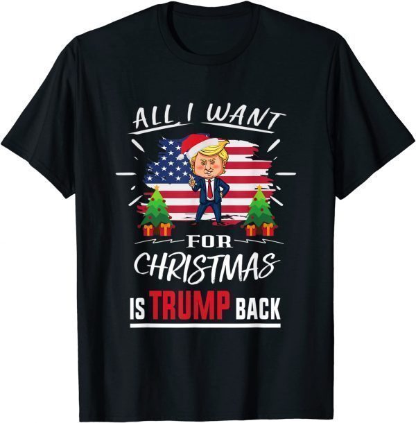 All I Want For Christmas Is Trump Back Re-elect President T-Shirt