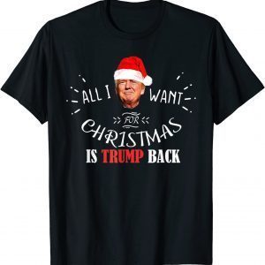 All I Want for Christmas Is Trump Back and New President Gift T-Shirt