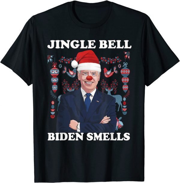 Anti Biden Jingle Bells Biden Smells Ugly Christmas Sweater Classic Shirt