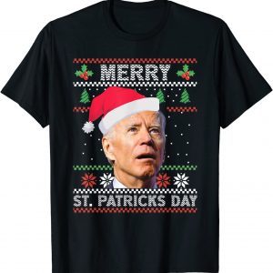 Anti Biden Merry St. Patricks Day Ugly Christmas Sweater 2021 Shirt