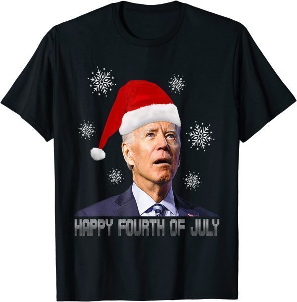 Anti Joe Biden Happy 4th of July Merry Christmas 2021 Shirt