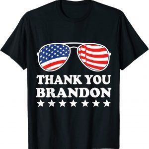 Aviator Sunglasses Vintage American Flag Thank You Brandon Classic Shirt