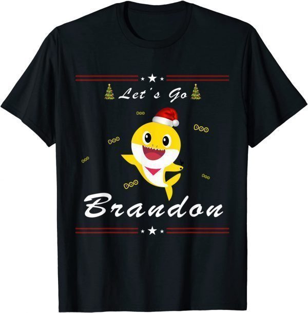 Baby Shark Let's Go Brandon Christmas Classic Shirt