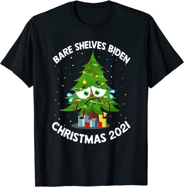 Bare Shelves Anti Joe Biden Christmas Conservatives T-Shirt