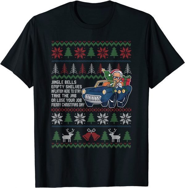 Bare Shelves Anti Joe Biden Ugly Christmas Sweater Classic Shirt