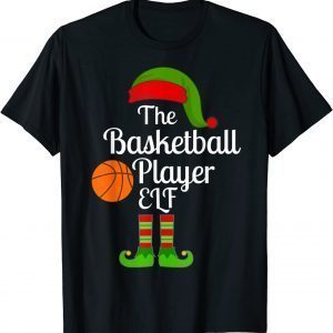 Basketball Player Elf Matching Family Christmas Pajama Limited Shirt