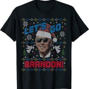 Biden Ugly Christmas Sweater Party Let's Go Brandon 2021 Shirt