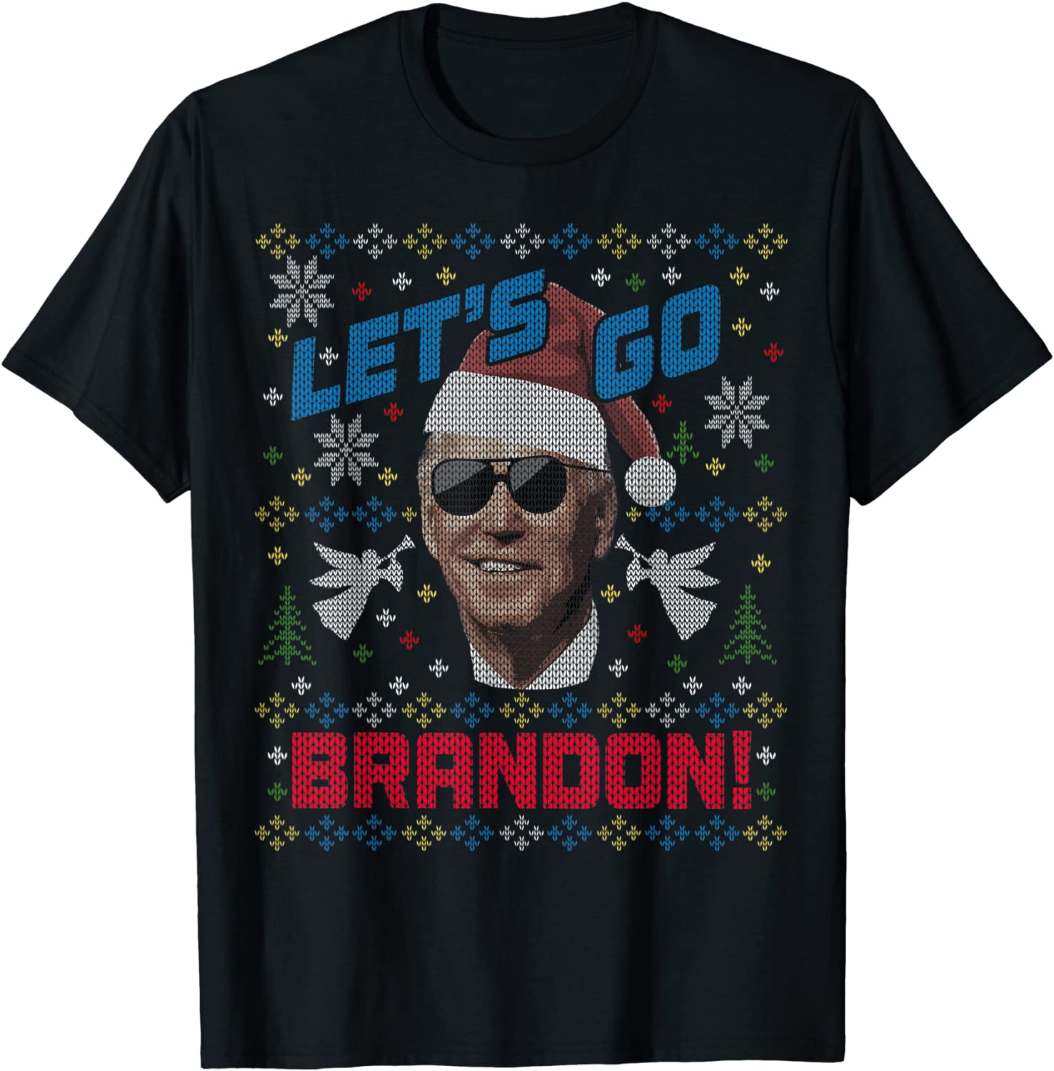 Biden Ugly Christmas Sweater Party Let's Go Brandon 2021 Shirt