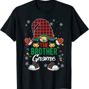 Brother Gnome Buffalo Plaid Matching Family Christmas 2021 Shirt