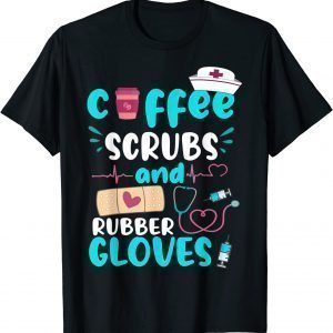 COFFEE SCRUBS RUBBER GLOVES RN Registered Nurs Classic Shirt