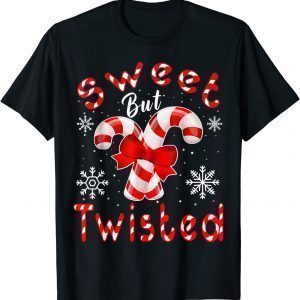 Candy Cane Sweet But Twisted Merry Christmas Classic T-Shirt