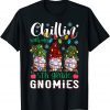 Chillin With My 5th Grade Gnomies Light Christmas Teacher Gift T-Shirt