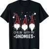 Chillin With My Gnomies Buffalo Plaid Gnome Christmas Pajama 2021 Shirt