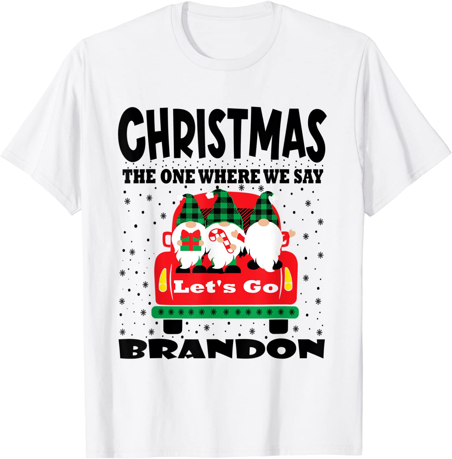 Christmas 2022 Let's Go Branson Brandon Cute Gnome Xmas Classic Shirt
