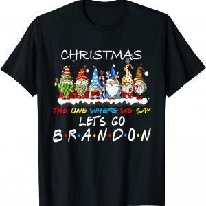 Christmas 2022 Let's Go Branson Brandon Gnome Xmas T-Shirt
