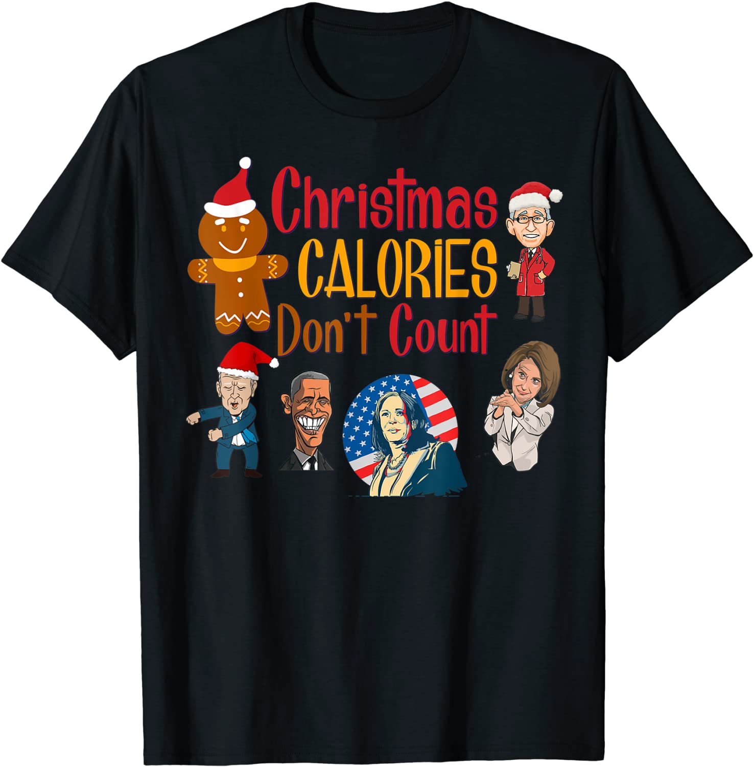 Christmas Biden Fauci Obama Pelosi Kammie Christmas Classic Shirt