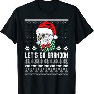 Christmas Cat,Let's Go Brandon Classic Christmas Cat,Let's Go Brandon Classic T-ShirtT-Shirt