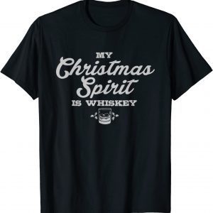 Christmas Drinking Whiskey Liquor Drinker Saying Unisex Shirt