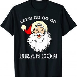 Christmas Let's Go Brandon Santa Claus Xmas 2021 T-Shirt