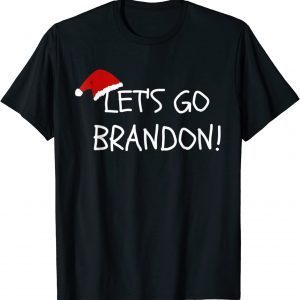 Christmas Let's Go Brandon Santa Hat Xmas 2021 T-Shirt