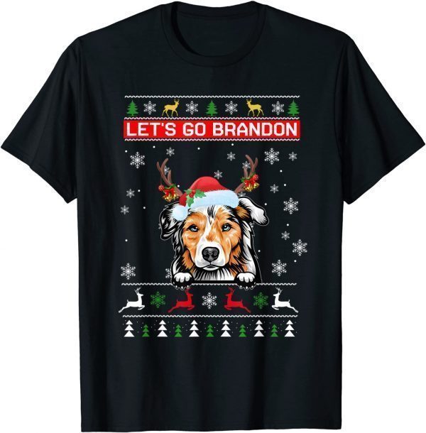 Christmas Let’s Go Brandon Santa Xmas Dog Classic Shirt