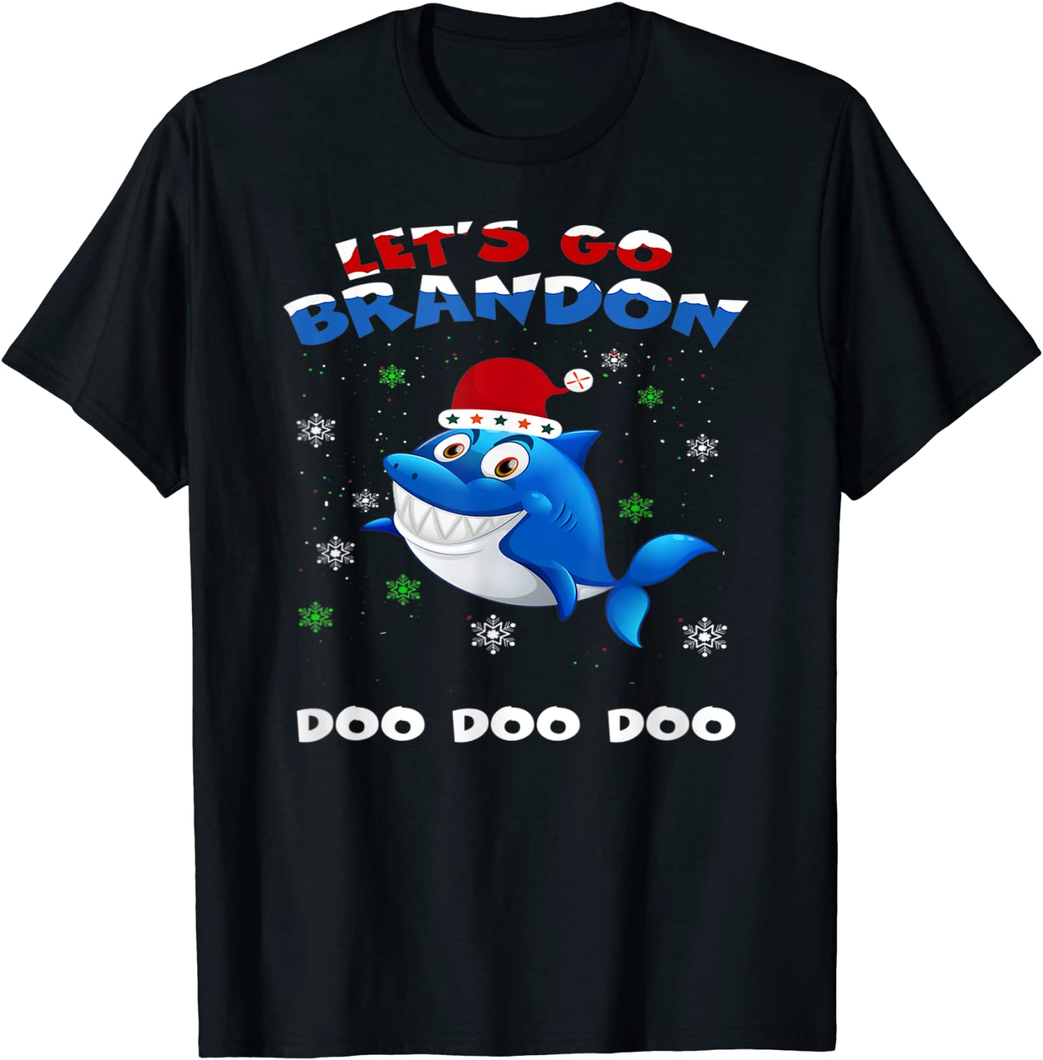 Christmas Let's Go Branson Brandon Baby-Shark Ugly T-Shirt