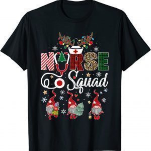 Christmas Nurse Crew Squad Xmas Nursing Pajamas T-Shirt