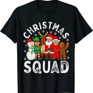 Christmas Squad Santa Family Matching Pajamas Xmas Tee Shirt