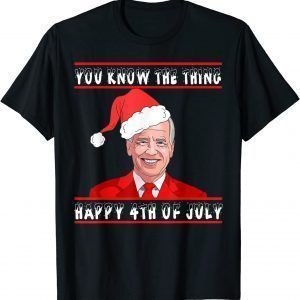 Christmas Ugly Happy 4th Of July Christmas Joe Biden Limited Shirt