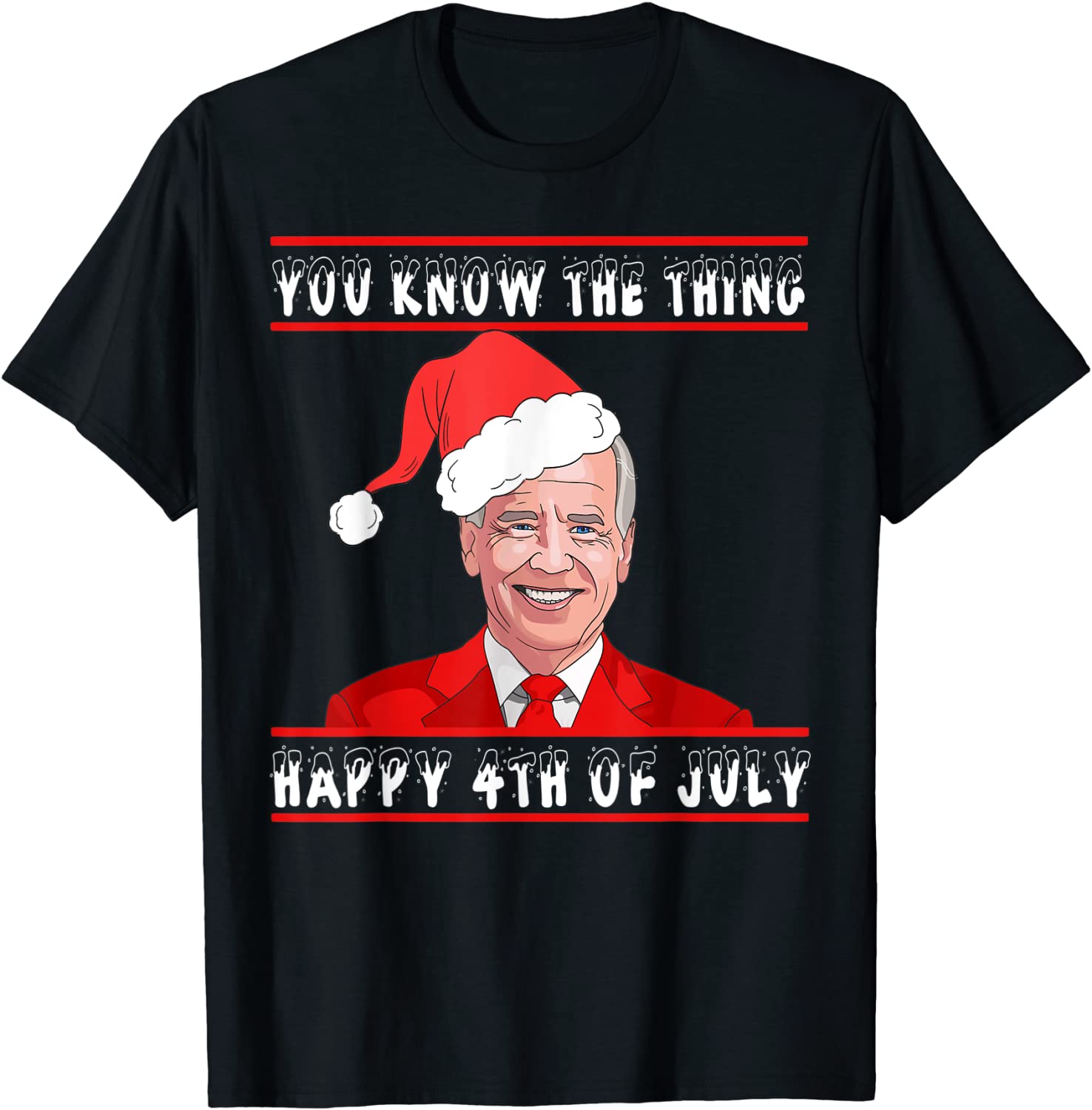 Christmas Ugly Happy 4th Of July Christmas Joe Biden Limited Shirt
