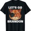 Cool Cat Lets Go Brandon, Cat US Sunglasses Let's Go Brandon Gift Shirt