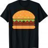 Cool Hamburger Art Minimalist Burger Cheeseburger T-Shirt