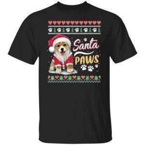 Corgi dog Santa Paws Christmas 2021 shirt