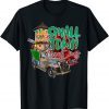 Country Farmer Life Small Town Christmas Red Vintage Truck Gift T-Shirt