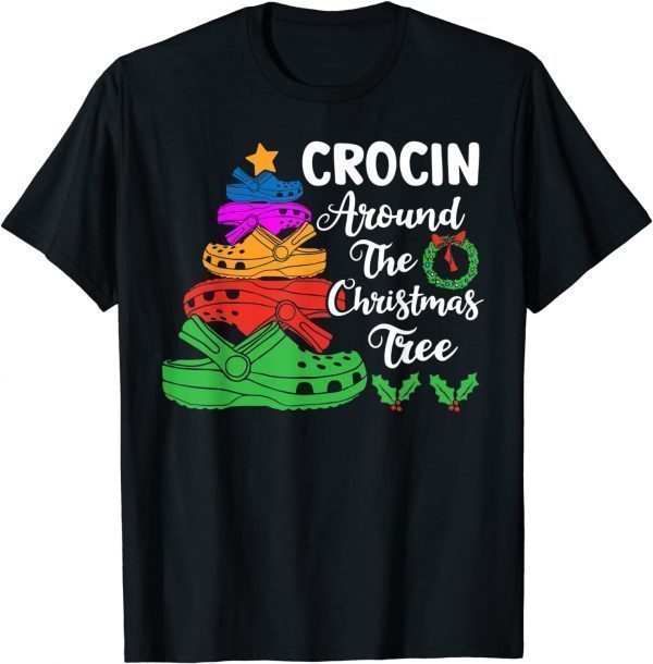 Crocin Around The Christmas Tree Lights Xmas Pajama 2021 Shirt