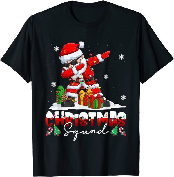 Dabbing Santa Christmas Squad Matching Christmas Pajama Classic Shirt