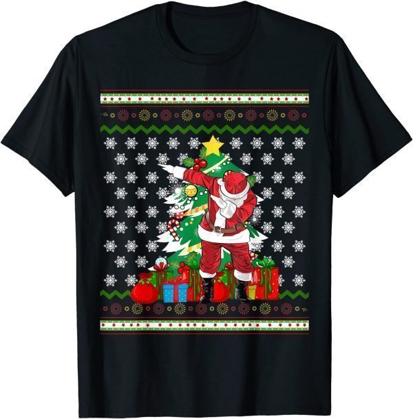 Dabbing Santa Ugly Christmas Sweater Merry Christmas Holiday 2021 Shirt