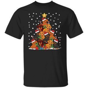 Dachshund Christmas tree Classic Shirt