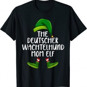 Deutscher Wachtelhund Mom Dog Elf Christmas Pajama Classic Shirt
