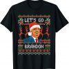 Donald Trump Ugly Christmas Sweater Let's Go Brandon Tee Shirt